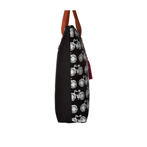 Bolsa de Mano de Lona de Algodón de Primera Calidad, Elegante, Estampada Multicolor, para Mujeres y Niñas, para Uso Diario, a un Precio Accesible - Product Image 4