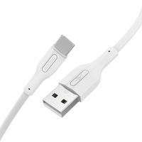 Câble USB Type-C Wopow WX03 blanc 1,2 m en cuivre étamé, charge rapide 3A, blindage tressé, gaine en PVC, garantie 12 mois, pour ordinateur