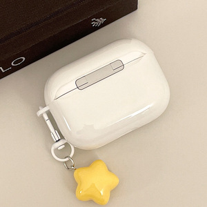 Style Ins pour <span class=keywords><strong>Airpods</strong></span> 3 4 TPU Cute White Protective Cover Design case Antichoc pour <span class=keywords><strong>Airpods</strong></span> Pro 1 2 avec Star Pendant - Product Image 4