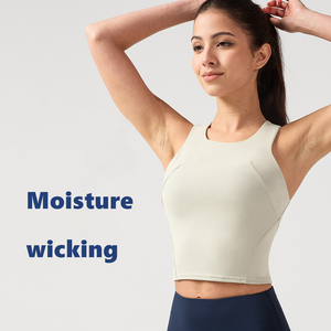 XW-BX09 Ropa al por mayor Conjunto deportivo para <span class=keywords><strong>mujer</strong></span> <span class=keywords><strong>Chaleco</strong></span> de punto ajustado para correr y uso casual - Product Image 2