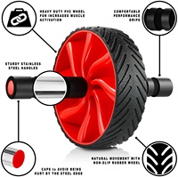 Roue abdominale Zakerda en caoutchouc EVA avec noyau en acier inoxydable, équipement d'entraînement musculaire, entraînement de fitness, salle de sport, maison