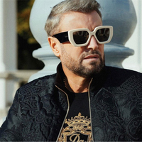 Chine vente en gros lunettes cadre mode lunettes de soleil surdimensionné carré noir nuances rétro carré acétate lunettes de soleil pour hommes