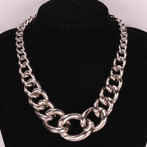 Gold Metal Chain Choker <b>Necklace</b> Zinc Alloy <b>Statement</b> Jewelry Party Fashion Accessory - Product Image 4