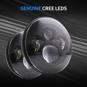 Faro led para coche Hi-Lo Beam de 7 pulgadas con Halo Angel Eyes para Lada 4x4 Urban Niva <span class=keywords><strong>JK</strong></span> - Product Image 2