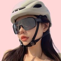 Lunettes de soleil de sport pour femmes, grande monture, UV400, pour vélo, cyclisme, idéales pour un cadeau