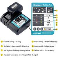 Chargeur de Batterie Li-Ion Courant de Charge 3A pour Outils Électriques 14.4V 18V Bl1830 Bl1430 Dc18Rc Dc18Ra Perceuse Certifiée CE