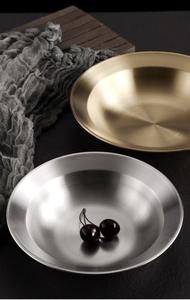 Ciotole in acciaio inossidabile piatti personalizzati zuppa vassoio da portata largo bordo profondo Spaghetti piatti - Product Image 6