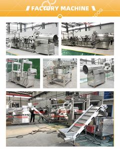 Haricot de pois verts enduit frit faisant la saveur de machine faisant frire la chaîne de production de noix de casse-croûte - Product Image 2