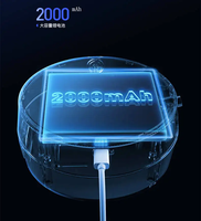 Distributeur de savon automatique étanche à capteur, design circulaire sans contact, distributeur de savon liquide pour les mains, 2000 mAh