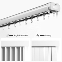 Stores verticaux modernes en aluminium et PVC blancs pour fenêtres et portes de salon