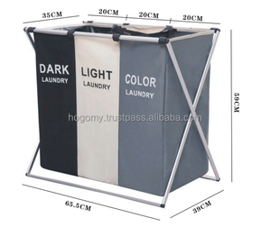 Modern Foldable Eco-Friendly Oxford Laundry Hamper for Bathroom Living Room & Wardrobe-Durable & Lightweight - Product Image 2