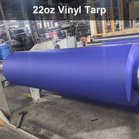 Rouleau de tissu enduit PVC pour bâches de camion, matériau de bâche en vinyle 22oz en rouleau, vente en gros directe du fabricant, robuste