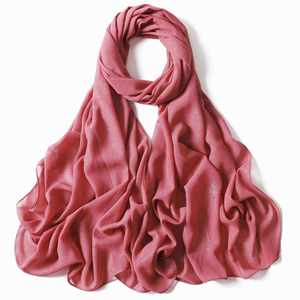 Wholesale Trendy Fashion Low Price Stylish Muslim Autumn Cotton Long Chiffon <b>Hijab</b> Scarf for Women - Product Image 3