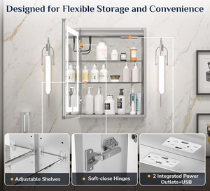 <span class=keywords><strong>Armoire</strong></span> à pharmacie moderne à gradation 3 couleurs <span class=keywords><strong>avec</strong></span> sorties <span class=keywords><strong>de</strong></span> désembuage pour la salle <span class=keywords><strong>de</strong></span> bain, la chambre <span class=keywords><strong>et</strong></span> le salon. - Product Image 3