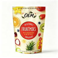 Hete Aanbieding Op Maat Bedrukte PE Mylar Zakjes Vochtbestendige Staande Pouch voor Snacks, Salades, Babyvoeding, Gedroogd Fruit Verpakkingen