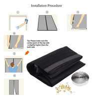 Moustiquaire magnétique DIY pour porte domestique, rideau de porte, rideau magnétique pour porte