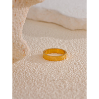 Bague Minimaliste en Acier Inoxydable XY 3925, Motif Soleil Rond, Chic et Individuel, Résistante à l'Eau, Accessoires de Bijouterie 2025