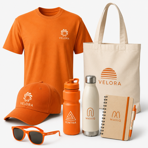 Juegos de Regalo Personalizados con Múltiples Artículos Promocionales Corporativos, Kit de Bienvenida para Empleados con Camiseta, Gorra, Botella y Bolsa para Equipos de Empresa - Product Image 1