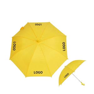 Wholesale Children Umbrella <b>Hook</b> Waterproof 19 Inch School Kids Rain Umbrella for Advertising - Product Image 1