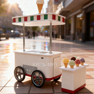 Chariot à glaces entièrement équipé, très populaire en 2025, construction robuste et longue durée de vie, petite remorque alimentaire - Product Image 6