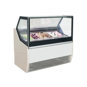 Factory Price Glass Gelato Dipping Cabinet Showcase Display Cabinet Ice Display Showcase - Product Image 1
