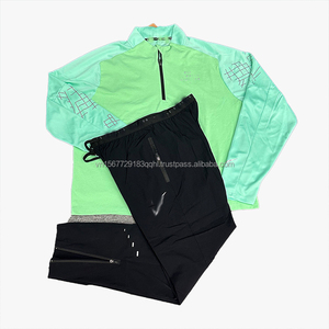 ชุดกีฬาพิมพ์ลายแขนยาวสำหรับฤดูใบไม้ร่วงและฤดูหนาว แบบซิปครึ่งตัว แห้งเร็ว ระบายอากาศได้ดี เหมาะสำหรับออกกำลังกายกลางแจ้ง วิ่ง และฟิตเนส ชุดเซ็ตสำหรับทุกเพศ - Product Image 3