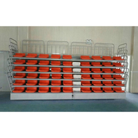 Gradins de stade extérieur rétractables télescopiques en plastique aluminium Tribune Sièges de stade