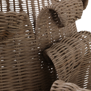 Cesti portaoggetti in rattan intrecciati con bordo smerlato per l'organizzazione domestica e lo stile degli scaffali - Product Image 6