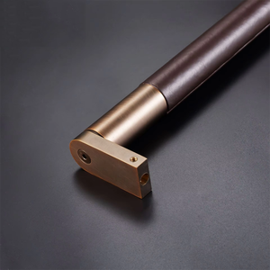 Maniglia per Porta in Pelle Stile Moderno, Design Personalizzato di Fabbrica per Ingressi di Ville di Lusso e Porte di Sale Banchetti di Hotel, Barre Hardware - Product Image 2