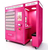 Máquina expendedora automática de puntas de uñas DIY de autoservicio 24 horas, impresora de uñas, todo en uno, para salón de arte comercial.