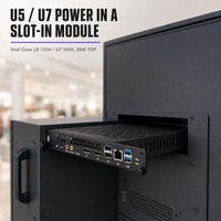 Module OPS Intel Core U5 125H U7 155H DDR5 Triple sortie 4K HD 2.1 DP Type-C 2x M.2 2280 DC 12-19V Slot-in PC