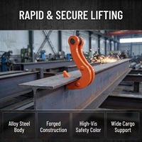 Pince de levage robuste Q5 à double plaque en acier, mâchoires dentelées antidérapantes, pour manutention multi-plaques, pince de levage pour grue, fourniture d'usine