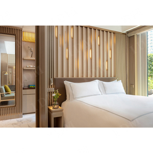 Nội THẤT PHÒNG NGỦ khách sạn đặt 5 sao gỗ hiện đại tùy chỉnh kích thước giường cho căn hộ và biệt thự sử dụng - Product Image 5