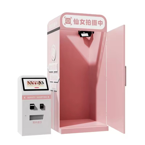 Distributeur automatique de photomaton en libre-service portable compatible avec les smartphones, appareil photo iPad, appareil photo reflex, paiement instantané et fonction d'impression - Product Image 4