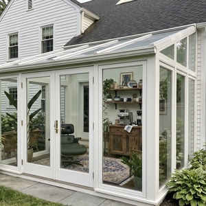 Véranda en verre toutes saisons, structure en aluminium durable, résistante au vent et à la pluie, pour villa, terrasse et <span class=keywords><strong>jardin</strong></span> - Product Image 4