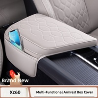 Housse de protection pour accoudoir Volvo XC60/S60/V60 en chenille, style simple, ajustement parfait, organiseur de rangement, accessoire automobile