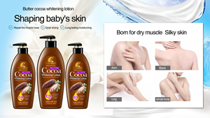 Lotion pour le corps au beurre de cacao ROUSHUN pour femme, à la noix de coco, à la <span class=keywords><strong>vitamine</strong></span> <span class=keywords><strong>E</strong></span> et au collagène, hydratante, éclaircissante, lotion pour le corps à l'extrait naturel - Product Image 4