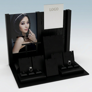 Wholesale Acrylic Necklace Display <b>Stand</b> for Jewelry Store - Custom Showcase Rack with Logo <b>Printing</b> for Boutique - Product Image 1