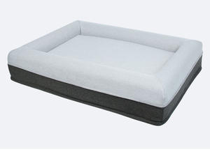 Cama ortopédica de lujo para perros y gatos, lavable directo de fábrica, Boucle de felpa, espuma transpirable sólida, rectángulo extraíble, invierno y verano. - Product Image 3