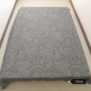 100% Polyester thạch màu xám đôi vải dệt kim