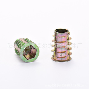 Inserto roscado de aleación de zinc Aerli M10, conector hexagonal interno y externo, accesorio de ferretería para muebles - Product Image 4