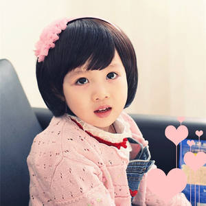 Nueva <span class=keywords><strong>Peluca</strong></span> de Seda Natural Mate para Niñas, Linda <span class=keywords><strong>Peluca</strong></span> de Cabello Largo Estilo Princesa para Bebés - Product Image 4