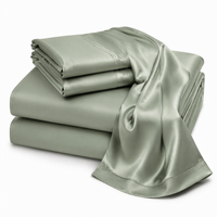 Ensemble de draps en fibre de bambou, ensemble de literie doux et respirant, draps en bambou, linge de lit pour la maison, l'hôtel, la chambre à coucher