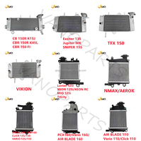 Radiateur de moto en aluminium WANOU NINJA R RR avec kit de tuyaux
