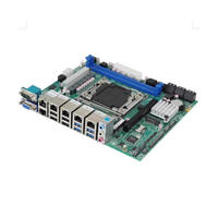 BKHD Logo kustom DIY Intel C612 10 Bay NAS ITX Intel 6Lan 2.5G Motherboard untuk mikrofon CentOS Router lembut Server E5 X99