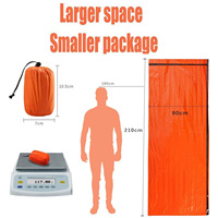 Sac de couchage d'urgence pour la vie en plein air, type bivouac, pour 3 saisons, léger, pour la survie en plein air, l'aventure et la randonnée pour adultes
