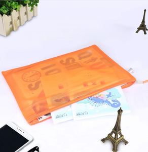 Bolsa de archivo de PVC esmerilado impermeable al por mayor, 30 unidades, con cremallera de malla, transparente, para facturas y documentos - Product Image 2