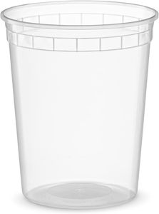 8 oz 12 oz 16 oz 24 oz 32 oz <b>Clear</b> Round Disposable Plastic PP BPA Free Microwavable Injection Soup <b>Containers</b> with Lid - Product Image 4