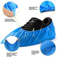 S&J Prix d'usine – Couvre-chaussures jetables imperméables et antidérapants en CPE non tissé de qualité supérieure pour usage médical