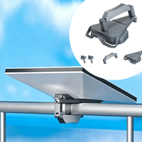 Support de toit réglable en aluminium pour Starlink Mini V4, pour camping-cars et véhicules, support universel pour poteau de toit de fourgonnettes et caravanes